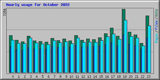 Hourly usage for October 2022