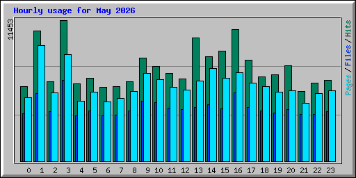 Hourly usage for May 2026